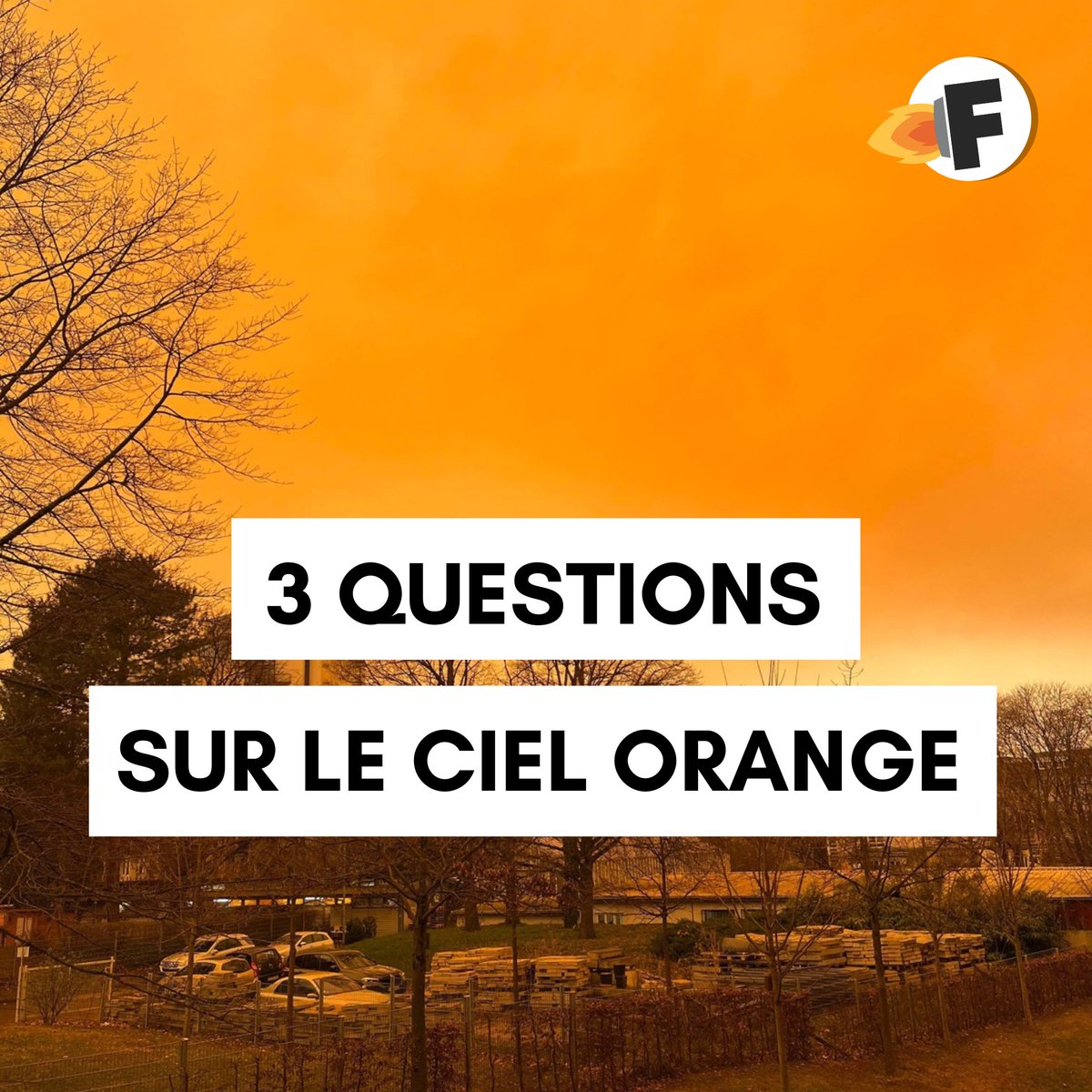 FixrMedia's tweet photo. Mais c'est quoi ce #cielorange ? Depuis hier, on a l'impression d'avoir déménagé sur Mars 👽
Pas de panique, on vous explique ce qu'il se passe 😉
https://t.co/0D7pqng7aG https://t.co/gInSkyrJA4