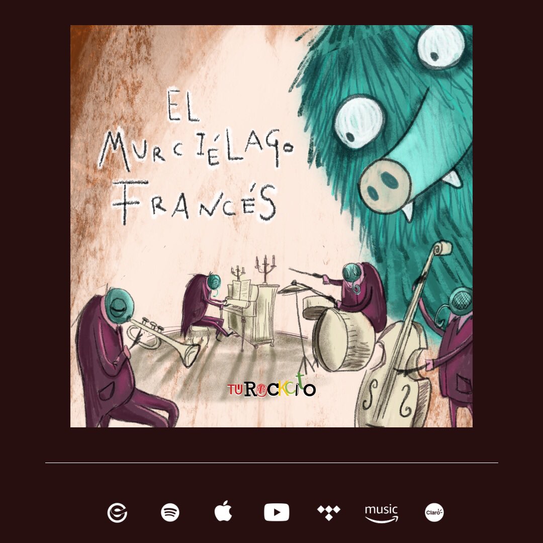 Este viernes 18 de marzo presentaremos un nuevo sencillo “El Murciélago Francés” y estará disponible en vídeo y en todas las plataformas digitales.                           Ya pueden pre guardar y escuchar antes que el público general.

onerpm.link/821760537525