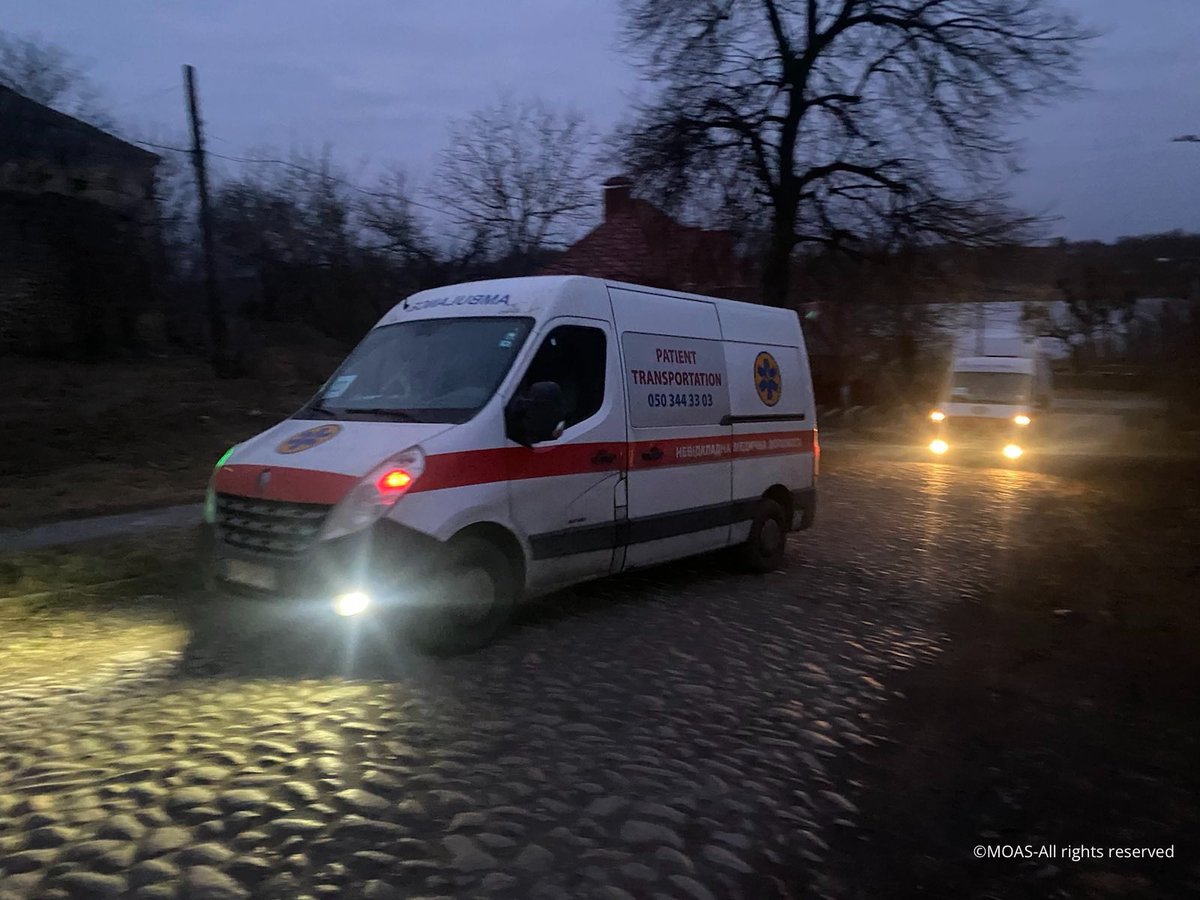 “As part of the #MOASMissionUkraine we successfully completed our most recent #medical #evacuation of a family of five, with two disabled children that have no mobility and require medications no longer available in #Ukraine.” @moas_eu #StandWithUkriane