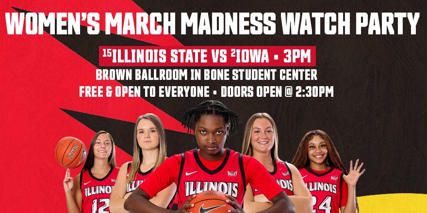 Can't make it to the game? Watch your 'Birds on the big screen this Friday as they take on #2 Iowa! 

Join us for a watch party in the Brown Ballroom in the Bone Student Center on Friday at 2:30 PM. It's free and open to everyone so grab your friends and come cheer on the 'Birds!