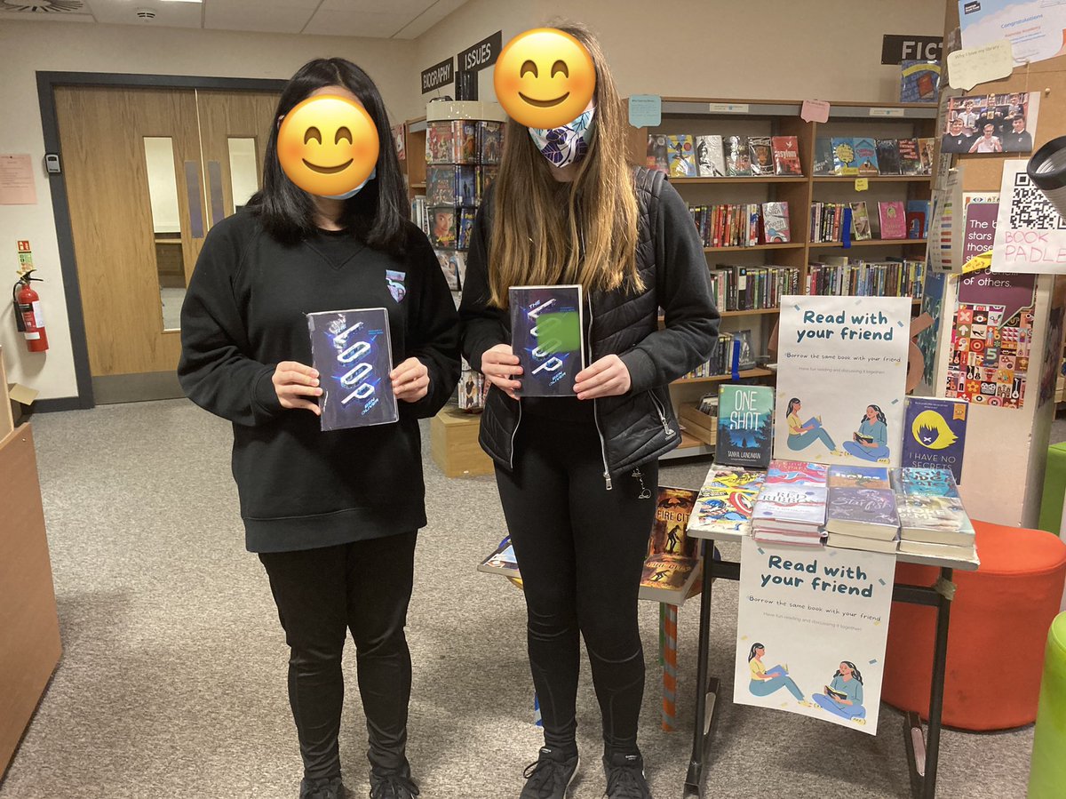 librarykemnayac's tweet photo. Such a simple thing- read the same book with a friend and - it is a hit! We put up the display yesterday and already these great books are disappearing π€© #ReadWithAFriend @KemnayAcademy @holly_bourneYA @Benjamin0liver @monstroso https://t.co/zVZFWHNXee