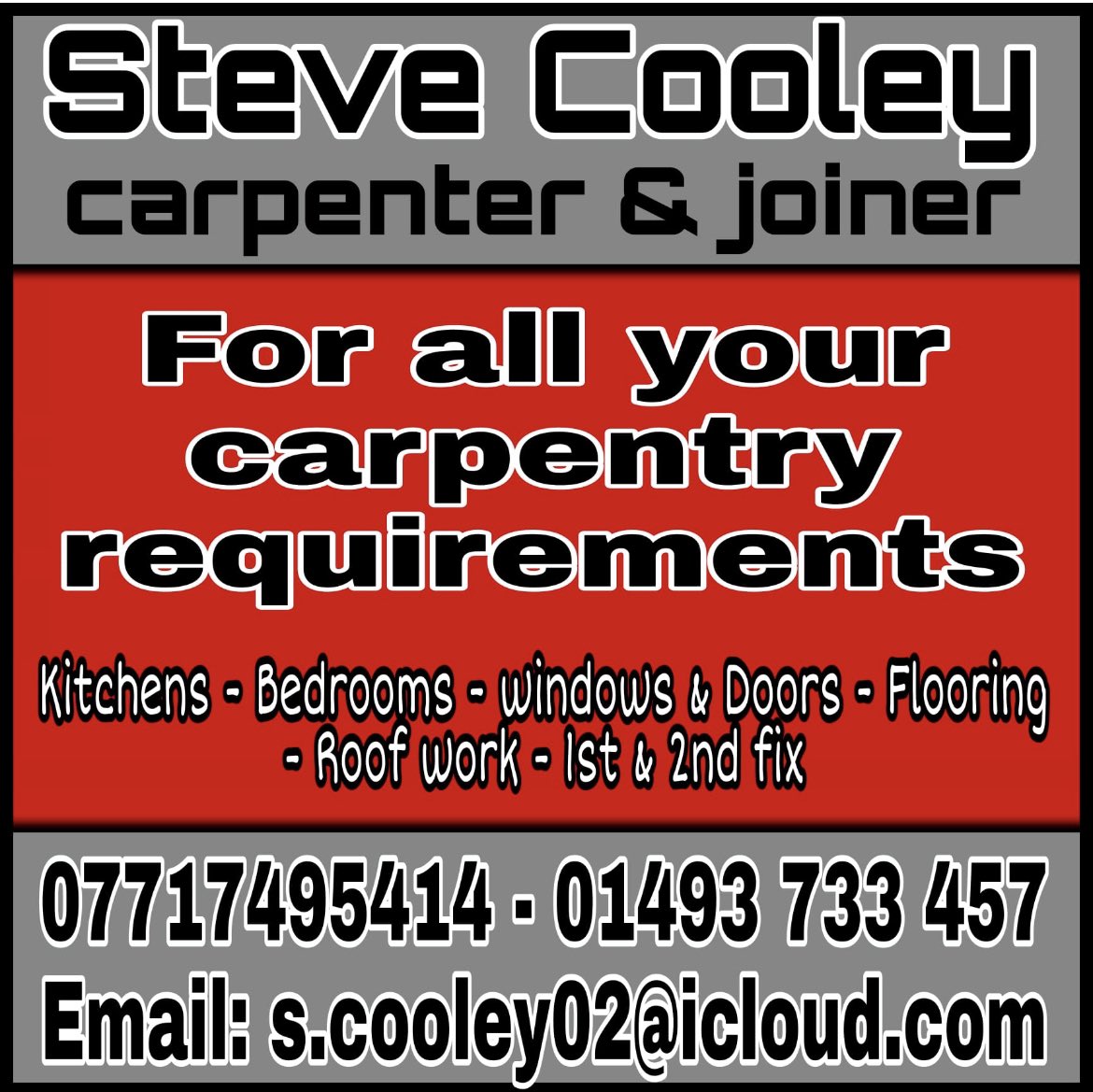 We would like to thank ‘Steve Cooley’ for helping support our great event ❤️