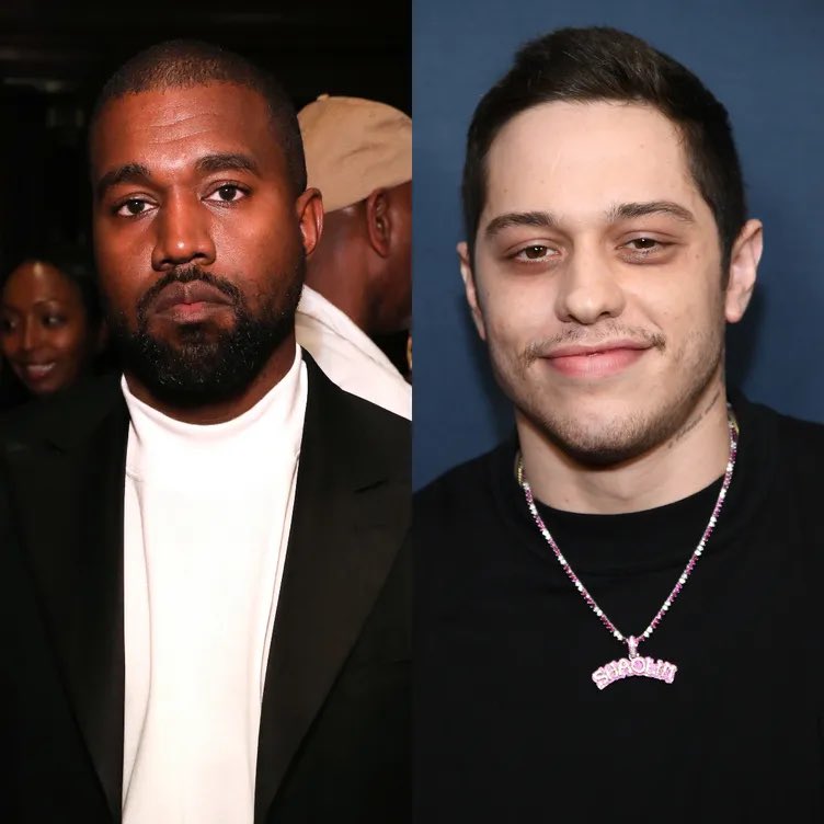 rapfvcom's tweet image. JUST IN: Pete Davidson continues to troll Kanye West over text‼️😳