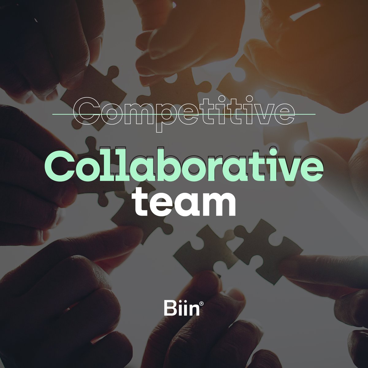 BiinSolutions's tweet photo. We stand for collaborative teams.

#biin #biinsolutions #smartbusiness #innovation #digitabusiness #teams https://t.co/p6gIjVNYkp