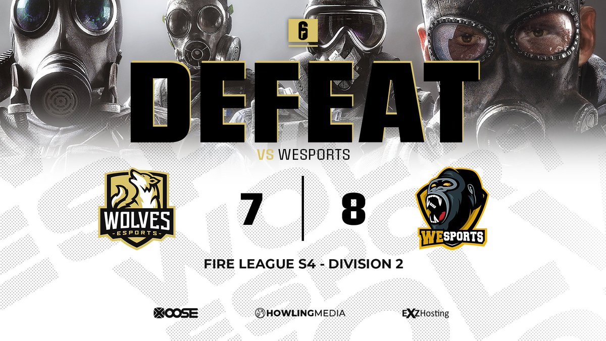 wolves_esports's tweet photo. A close game, but still a lost one as #WolvesR6 lost their @FireLeagueDE match against @WeSports_de with 7-8 :(

#KeepHowling https://t.co/9uSoVutEwf