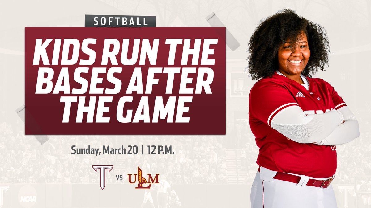 TroyAthletics's tweet photo. Come welcome home the @TroyTrojansSB team this weekend as they play their home conference opener against ULM on Friday, Saturday, and Sunday at 6pm, 2pm, and 12pm! With 2 Top 25 wins already, the ladies are looking to continue their hot start to the season!

#OneTROY ⚔️ https://t.co/RRv6gvRITF