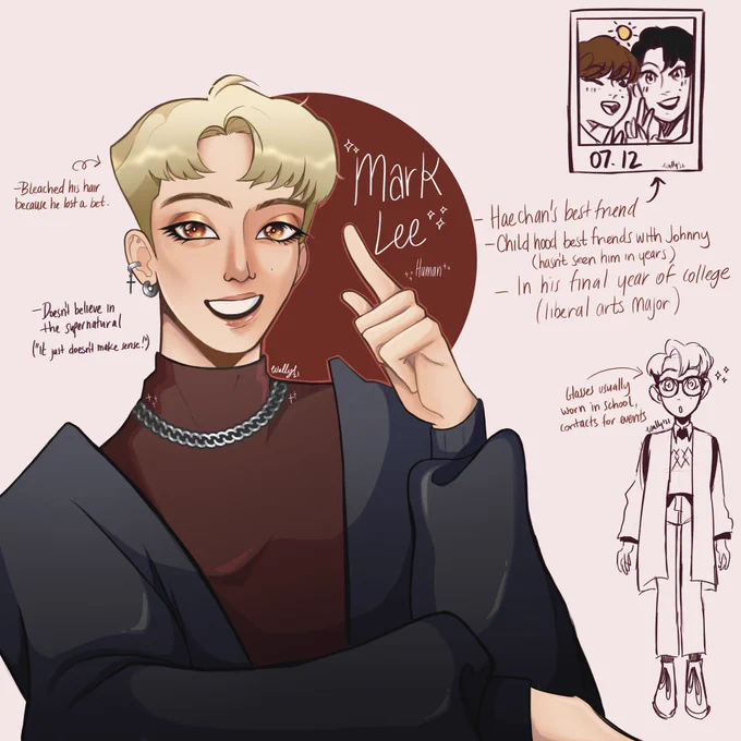 Old art for a vampire!nct au I had planned out but never got around to posting. Most are incomplete because I just ran out of inspiration, but my art fluctuated so much when drawing these lol 