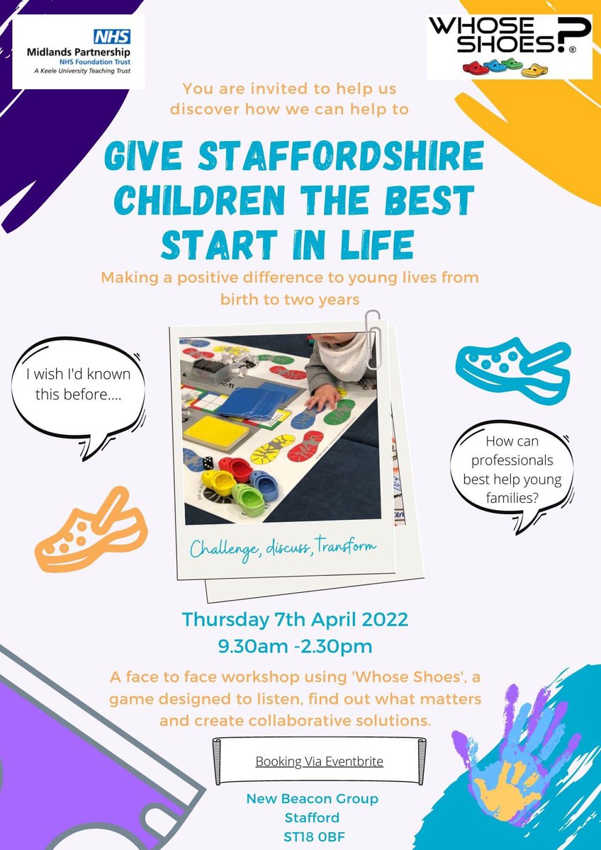 We are looking for families/carers/parents with children under the age of 3 to take part in this event; Making a positive difference to young lives from birth to 2 years old.  For more information email involvement@mpft.nhs.uk <a href="/mpftnhs/">Midlands Partnership University NHS FT</a> @Lyse_e <a href="/NeilCarrMPFT/">Neil Carr</a>