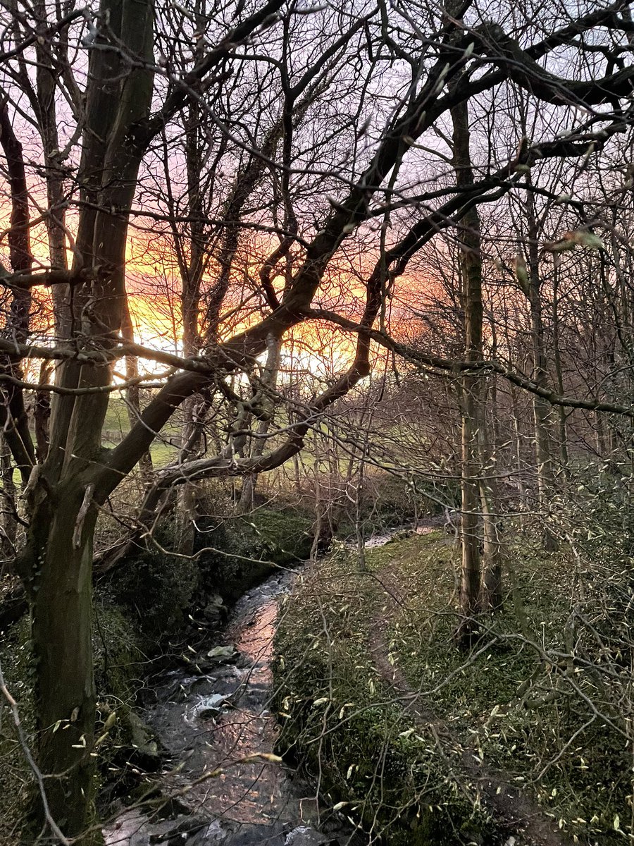 Beautiful sunset in Ulverston today