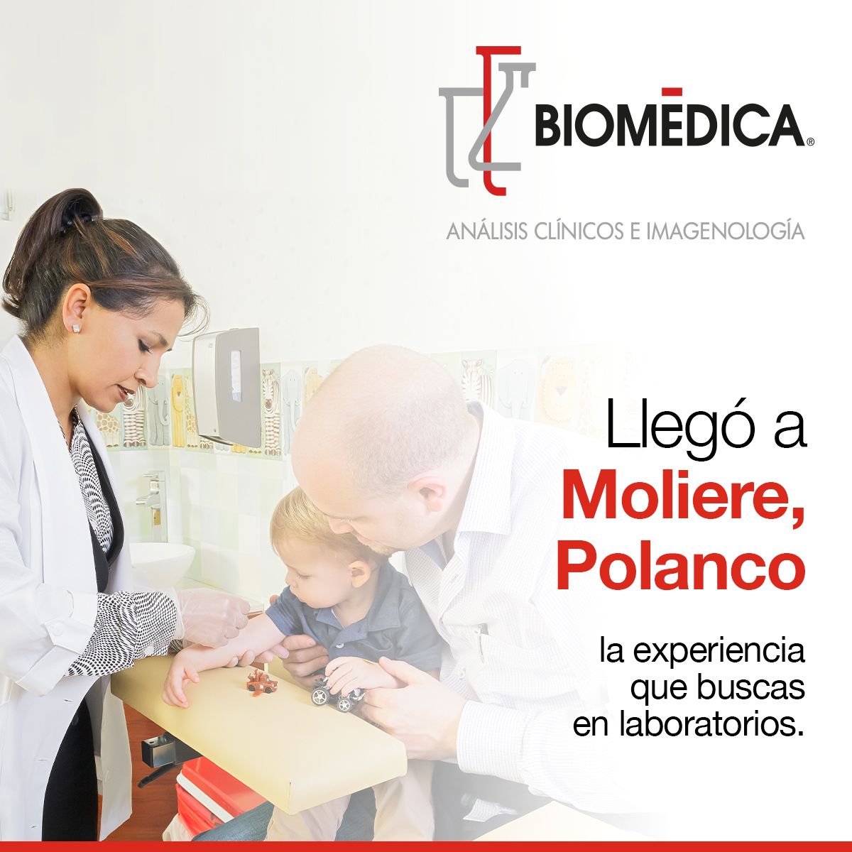 ¡YA ABRIMOS! Nueva sucursal en Moliere. 
Biomédica cada ves más cerca de ti. 
Conoce nuestros estudios en promoción por Apertura;biomedicadereferencia.com/Sucursal-Molie…
#TuSaludNuestraPasión #Biomédica