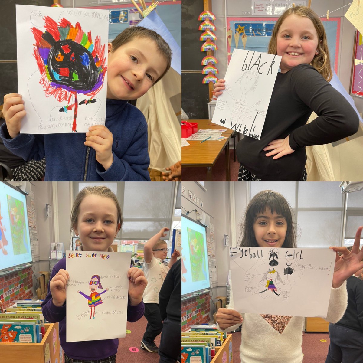 Miss Meikle & P7M (@missmeiklebps) on Twitter photo For World Book Day we read the book ‘Superkid’ by Claire Freedman and after we created our own superheroes, we hope you like them! 🦸♂️📖 #BPSliteracy <a href="/BPSReadingRocks/">#BPSReadingRocks</a> <a href="/clairefreedman/">Claire Freedman</a> For World Book Day we read the book ‘Superkid’ by Claire Freedman and after we created our own superheroes, we hope you like them! 🦸♂️📖 #BPSliteracy <a href="/BPSReadingRocks/">#BPSReadingRocks</a> <a href="/clairefreedman/">Claire Freedman</a>