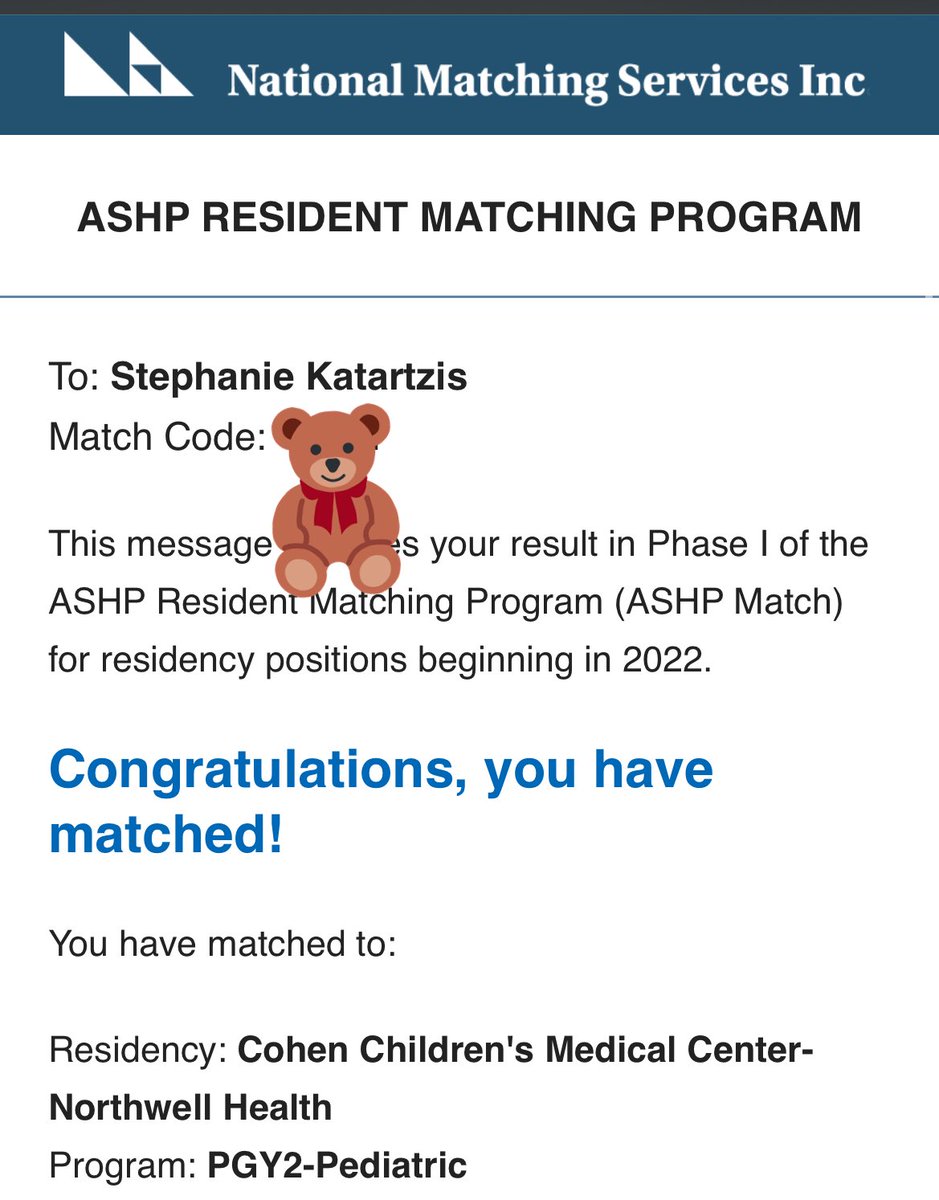 SKatartzis's tweet photo. Excited to share that I am officially going to become a pediatric clinical pharmacist!🥳🤩 https://t.co/pde4OcsRrq
