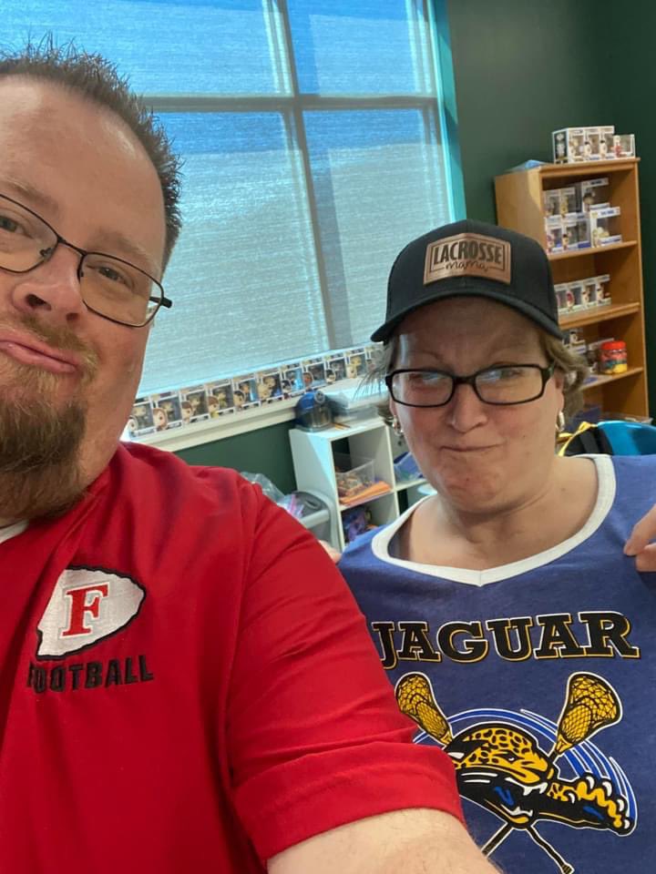 Fox vs Seckman rivalry in our classroom today. We know who is better…..#Seckman pride