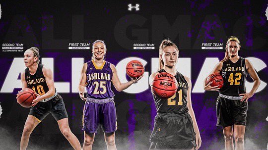 AshlandWBB's tweet photo. GMAC Post-Season Honors 🏀

Coach of the Year: 
Kari Pickens

1st Team:
Karlee Pireu
Annie Roshak

2nd Team:
Hallie Heidemann
Macy Spielman

All-Defensive Team:
Hallie Heidemann https://t.co/pOcB4fg50R