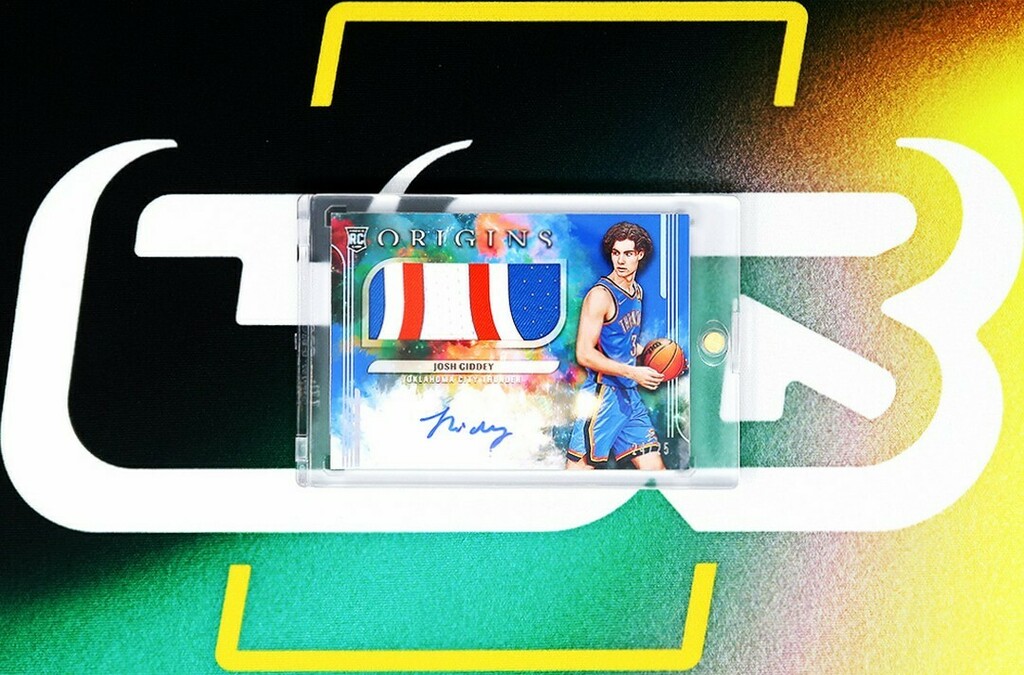 cardsmithsbreak's tweet photo. Josh Giddey Rookie Jersey Autographs Blue #/25 from 2021-22 Panini Origins Basketball! #csbheat #paniniamerica #basketballcards #originsbasketball #joshgiddey #okcthunder #thunderbasketball #tradingcards #sportscards #groupbreaks https://t.co/gU91JiM3Wx https://t.co/OVo70Em5Wa