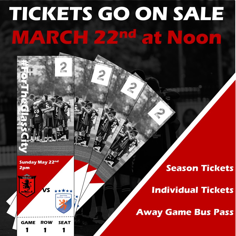Exciting news🚨 We are happy to announce that tickets will be available on our website starting next Tuesday, March 22nd, at Noon! Can't wait to have you at a match this summer