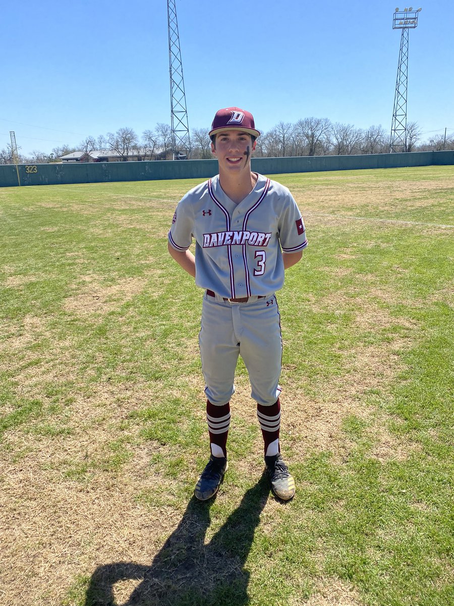 BsblDavenport's tweet photo. FINAL

6 Davenport (8-4)
🆚
1 Seguin

Player of the Game: 
@RudewickTryston 
Complete Game Win, 12 Strikeouts
#earnhistory #CDIRT #BTP
@CoachKinnan @ReddingWeston @Coach_Fish76 @DavenportWolves https://t.co/8GOkt5FbZM