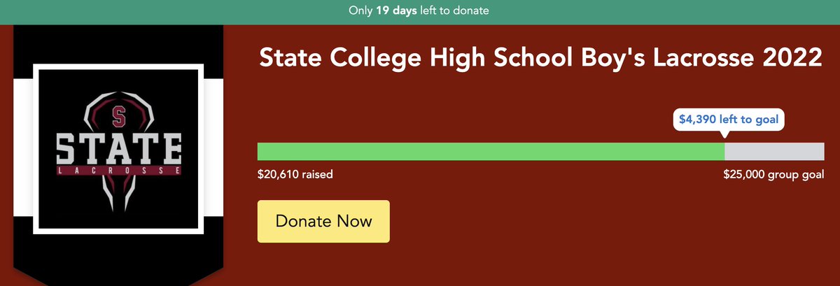 We continue to be amazed by the overwhelming support of our program.  $20,000 raised in under 2 weeks!  Thank you for your donations!
#GoState
snap-raise.com/v2/fundraisers…