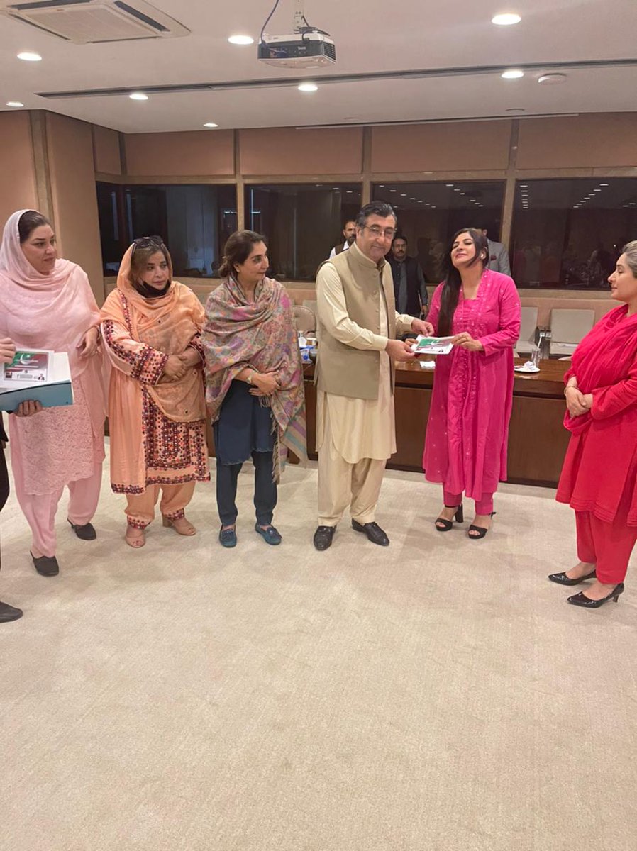 SenatorAyub's tweet photo. Arranged a meeting cum tea in honour of women parliamentarians and Overseas Pakistani women. Listened to the issues and reservations of Overseas from women's perspective. PTI government and PM @ImranKhanPTI is a staunch supporter of equal representation to women in all fields. https://t.co/yB3qbjEmig