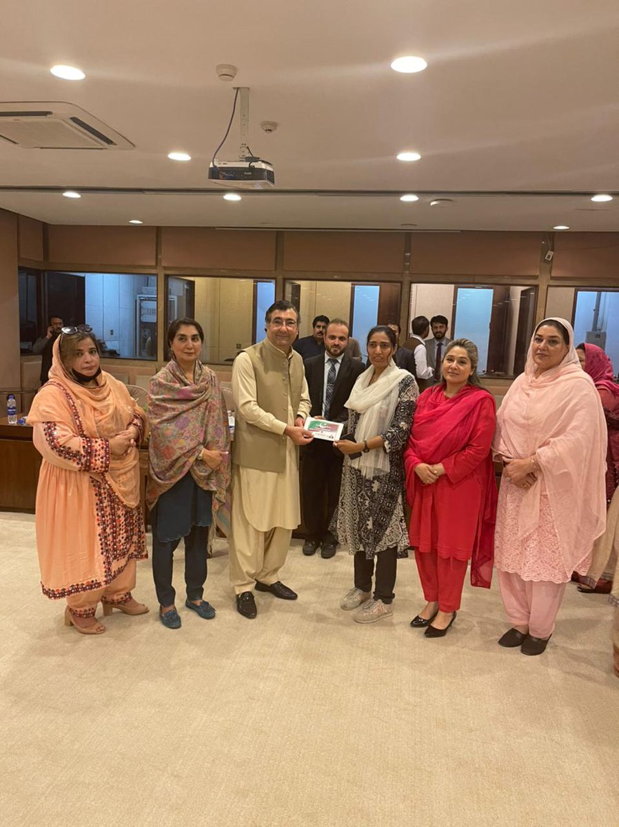 SenatorAyub's tweet photo. Arranged a meeting cum tea in honour of women parliamentarians and Overseas Pakistani women. Listened to the issues and reservations of Overseas from women's perspective. PTI government and PM @ImranKhanPTI is a staunch supporter of equal representation to women in all fields. https://t.co/yB3qbjEmig