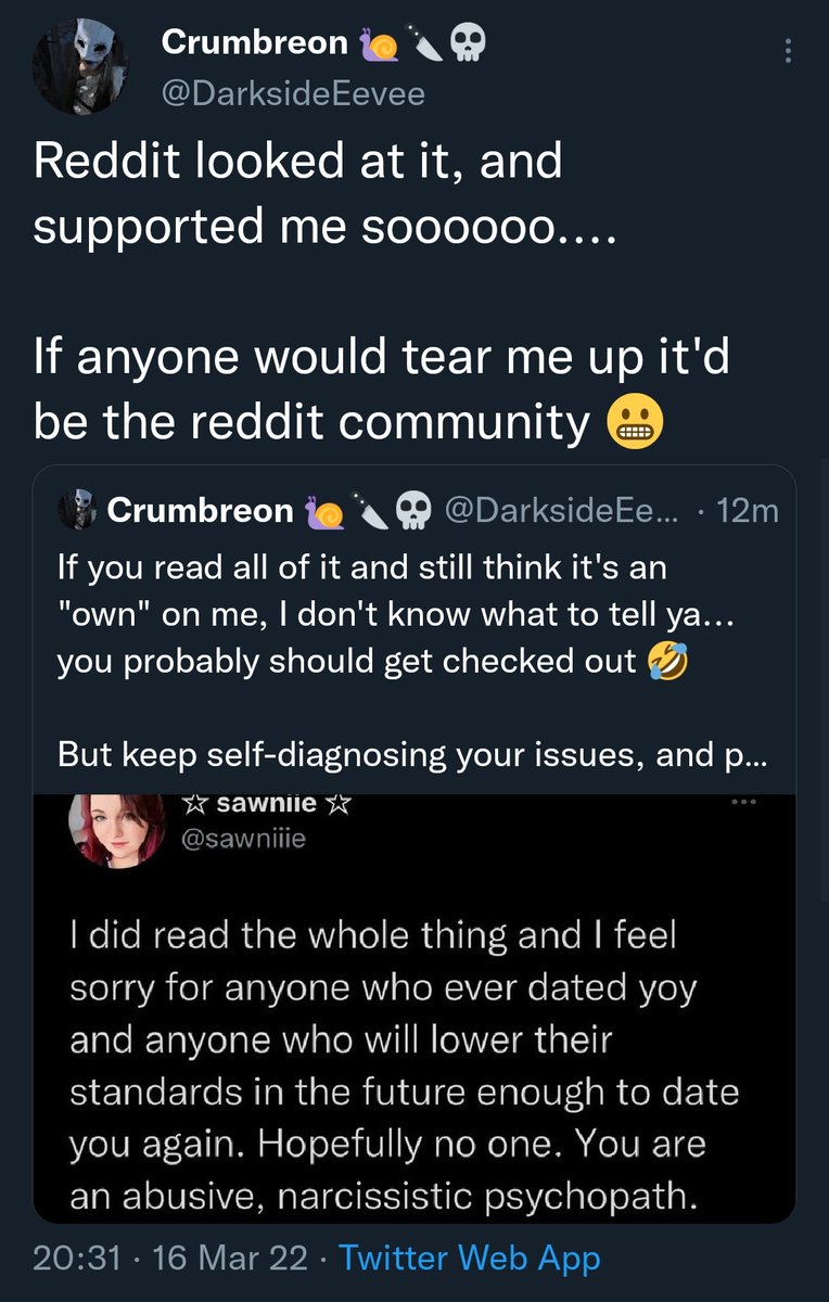 BewarePredators's tweet photo. "People on Reddit supported me when my bitch ass girlfriend left ME and ran away, therefore I am right."

Maybe don't get your relationship advice on Reddit? https://t.co/iNQc0lbqnV
