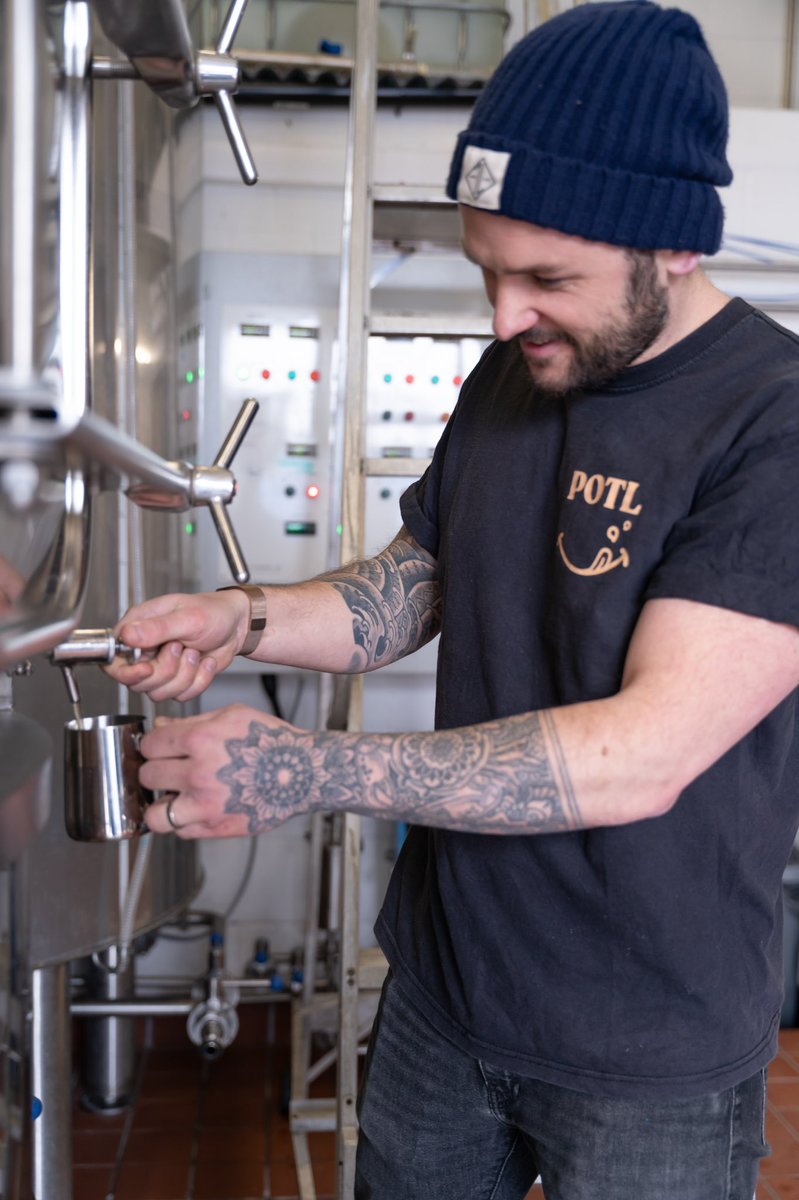 An exciting new beer with our friends at <a href="/PrawnOnTheLawn/">Prawn On The Lawn</a> is almost ready to be released! 
🦐 ⭐️ 🍻 Great having Katie and Rick here at the brewery adding their flair to the brewing. If it’s even half as good as their food we are on to a winner.