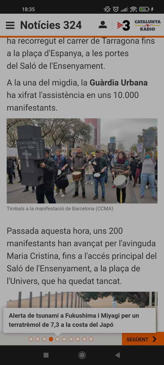 Lluna02191138's tweet photo. @324cat Aquí una mostra de les retallades en continguts i horaris de l'Artística.
@324cat confon una BANDA DE MÚSICA amb un grup de timbals.

La mostra que actualment l'educació i la societat només va a lo superficial sense profunditzar o mirar més enllà del que es veu a 1r plà. https://t.co/dBH9mbukca