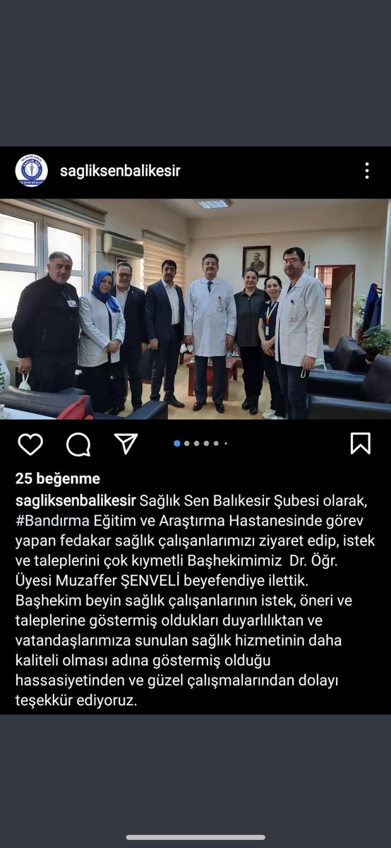 Hekimlerimize mobing uygulayan paketleyin şunu diye hitap eden kişiye destek veren sendikadır <a href="/sagliksen/">SAĞLIK-SEN</a>. Hekimlerden aleni nefret ettiklerinin beyanıdır. Hala bu sendikaya üye olan meslektaşlarım titreyin ve kendinize gelin lütfen. Çünkü sizlerinde; #MuhattabınızHekimSendikaları