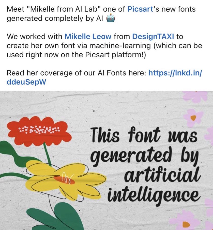 HeyMikelle's tweet photo. I’m now a @PicsartStudio font. This is insane! 🤯 https://t.co/J7ewZ2wZWV