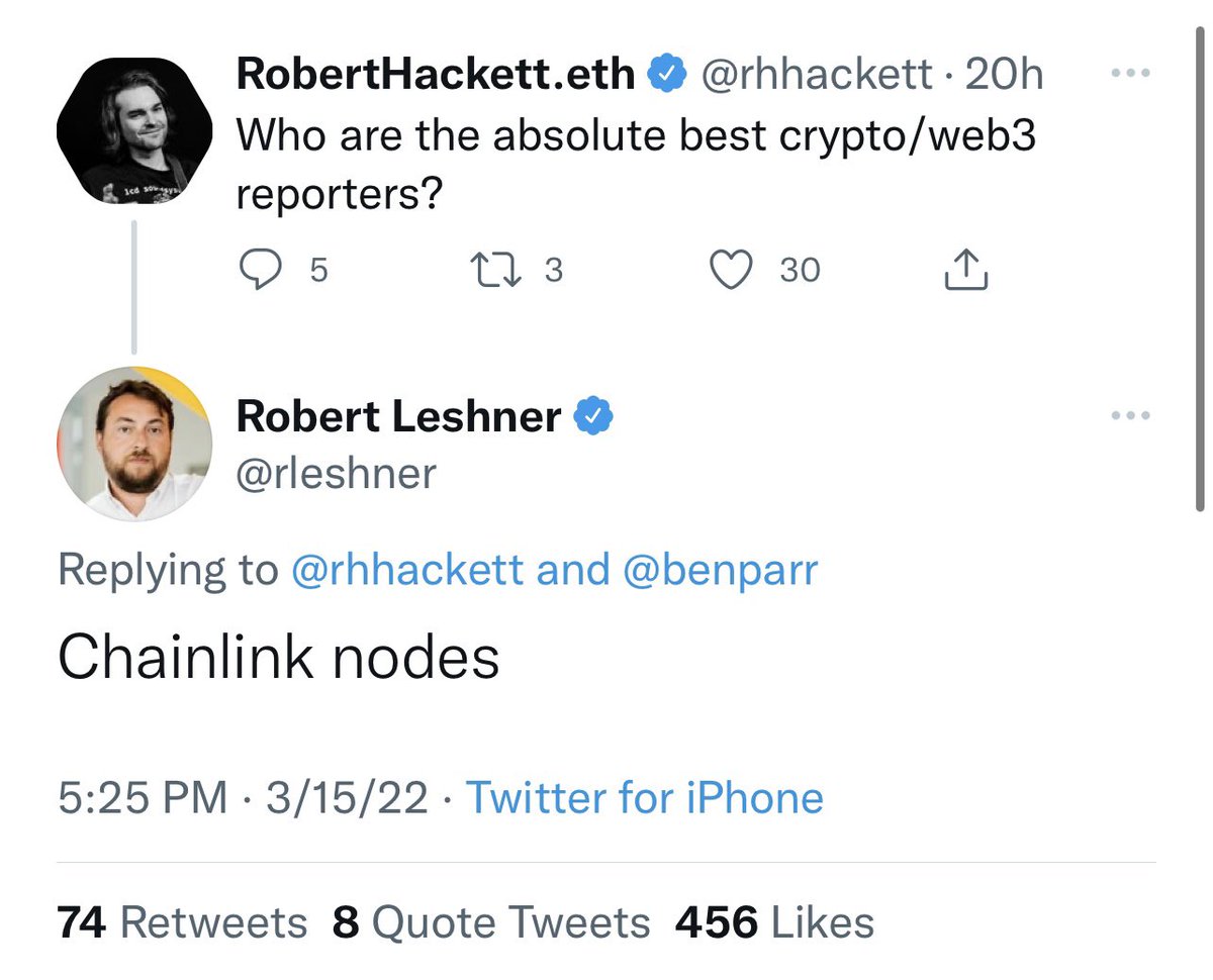 $LINK the truthsayer.