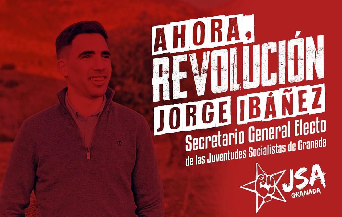 Desde las Juventudes Socialistas de Maracena queremos dar la más sincera enhorabuena a nuestro próximo Secretario General Provincial, <a href="/Jorgeifres/">Jorge Ibañez Fresneda</a> . ¡Harás un gran trabajo compañero! 💪🏻🌹

#AhoraRevolucion #JSAGranada