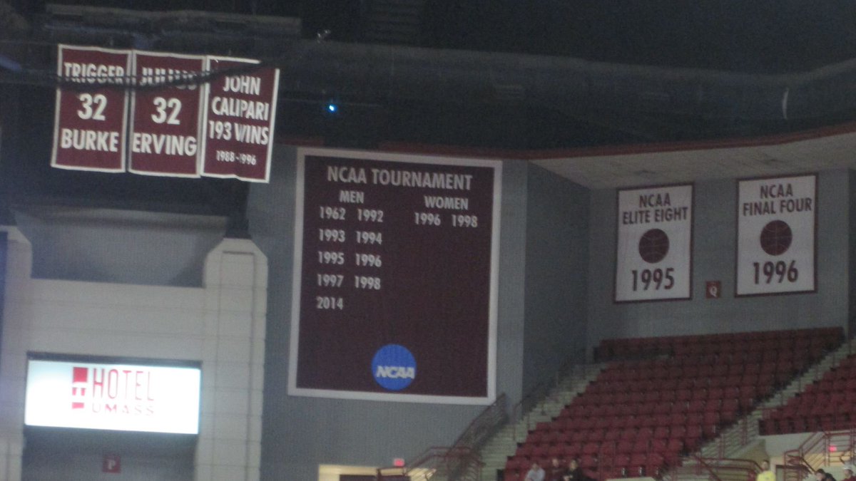 Dan_Morrison96's tweet photo. This March, I’d like to remind everyone that UMass still hangs its Final Four banner even though the NCAA stripped it from them. 

Official policy: Come and take it, NCAA #DoCrimes https://t.co/gZ7IkeEeKT