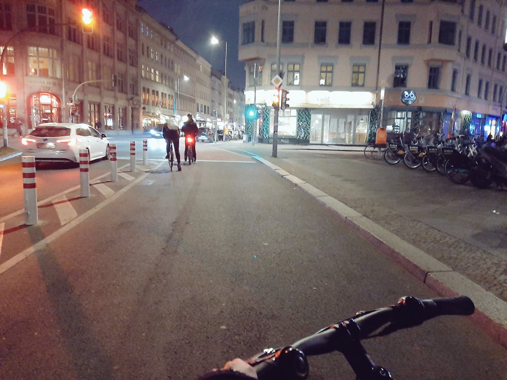 Breitester geschützter Radweg Berlins