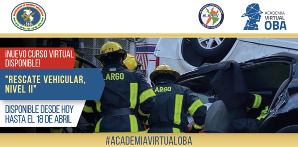BomberosdeChile's tweet photo. 🎴 @BomberosOBA ofrece el curso Rescate Vehicular Nivel II que es dictado por la Asociación Latinoamericana de Rescate Vehicular @aalarev. 
Ingresa a la #AcademiaVirtualOBA y realízalo antes del 18 de abril ➡ https://t.co/KYsCXVR04u https://t.co/Jphk4ao7nV