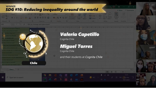 valecapetillo's tweet photo. We are honoured! @MrMHTorres and I won the Tech For Good challenge by @MicrosoftEDU
  We are super proud of our students' collaboration for a better world using technology. #E2
Collaboration across Pumahue Puerto Montt/Temuco and Duncombe London  #CognitaWay https://t.co/XNtzrZnZVM