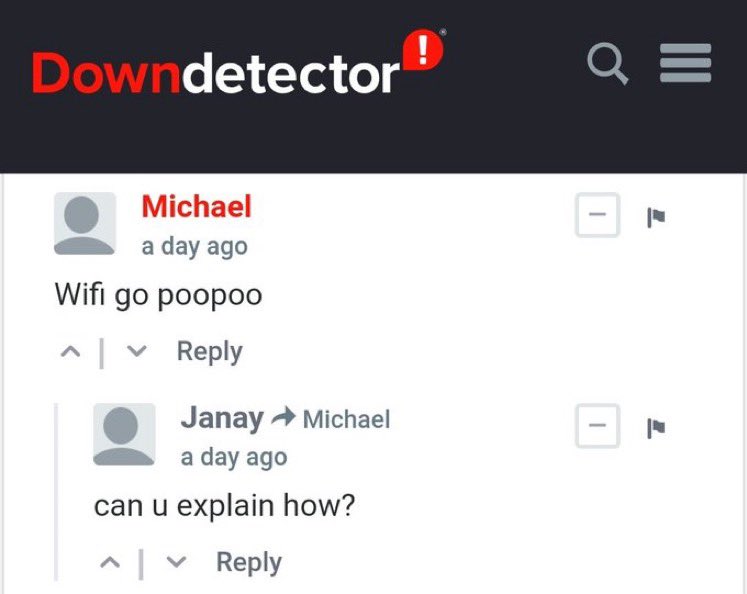 weird downdetector tweet media
