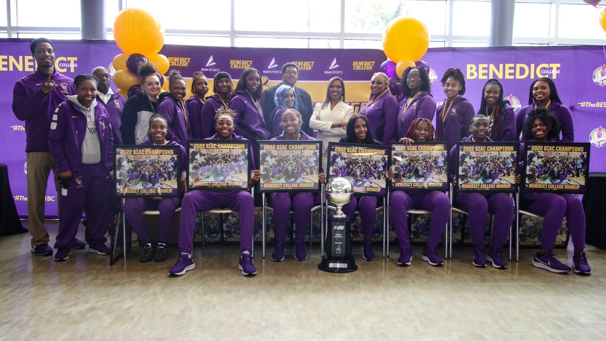 BC Tigers Athletics (@benedict_tigers) on Twitter photo <a href="/BenedictWBB/">Benedict College Women’s Basketball</a> championship celebration. <a href="/Mrjamesarice/">James Rice</a> <a href="/hoops_rice/">JamesRiceHoops</a> <a href="/CoachB_Williams/">*Bridget Williams*</a> <a href="/Baller_YaYa/">Ayanna Armstead 👑❤️</a> <a href="/BeyAyanna/">A.Bey❤️</a>
#TheBestofBC #RTYSBenedict <a href="/BenedictWBB/">Benedict College Women’s Basketball</a> championship celebration. <a href="/Mrjamesarice/">James Rice</a> <a href="/hoops_rice/">JamesRiceHoops</a> <a href="/CoachB_Williams/">*Bridget Williams*</a> <a href="/Baller_YaYa/">Ayanna Armstead 👑❤️</a> <a href="/BeyAyanna/">A.Bey❤️</a>
#TheBestofBC #RTYSBenedict