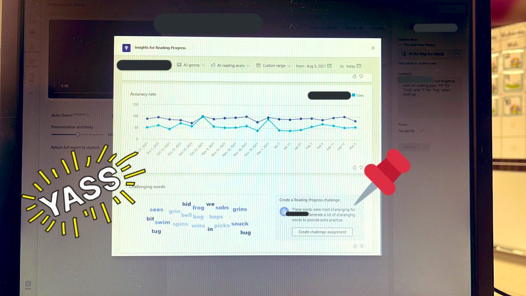📊Let’s talk Data!

My #️⃣1️⃣ feature in #MicrosoftTeams #ReadingProgress is #MicrosoftInsights 

➡️I can create a Challenge Assignment for my Ss w/her most missed words ✅

📆 Join us: March 19 at ⏰ 10:00 EDT to learn more!

🎙 tinyurl.com/2s4apkxd

#TeamsEDUChat #MicrosoftEDU
