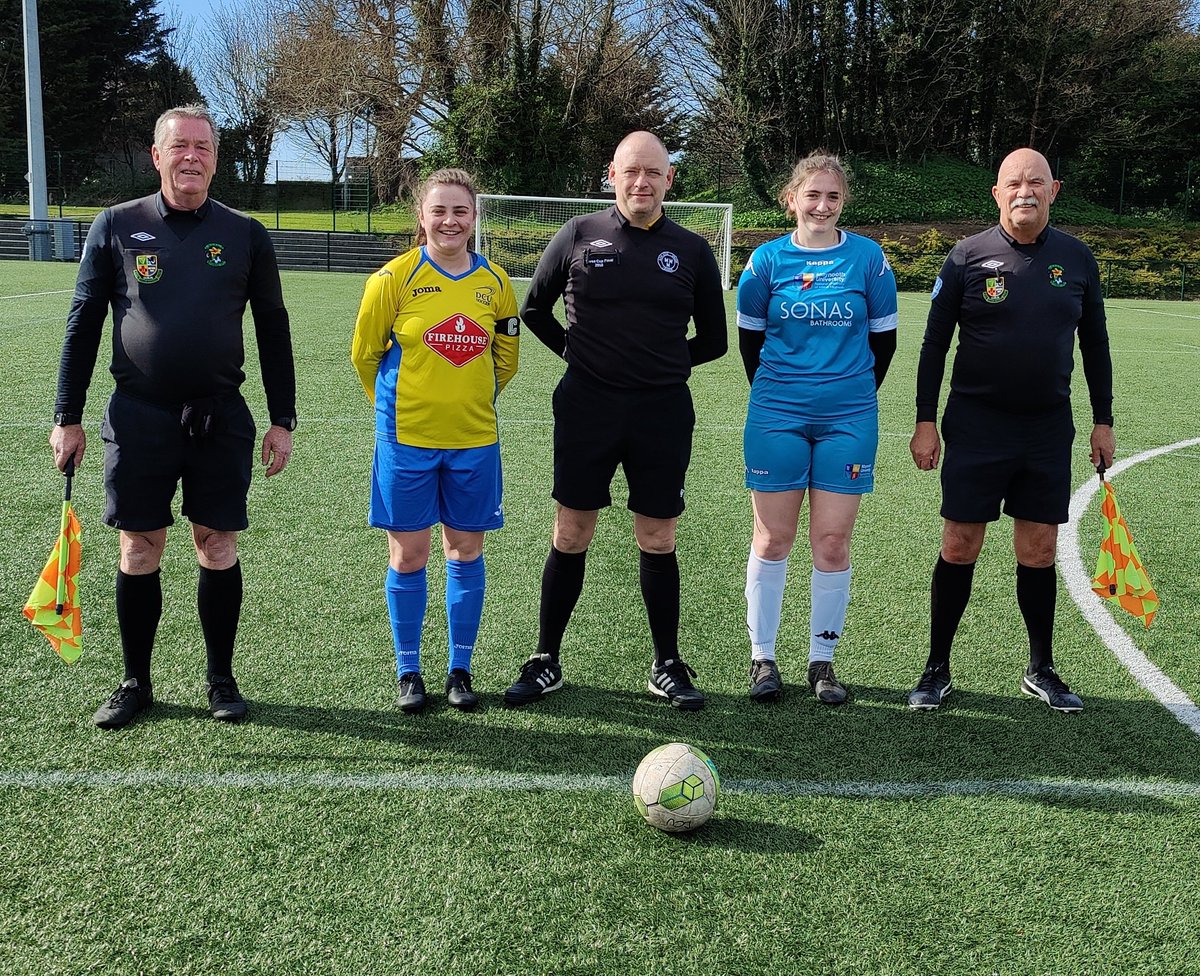 dcusoccer's tweet photo. WSCAI O'Regan Cup Semi Final result:
DCU - 5
Kate O'Dowd 3,
Lucie Larkin,
Sofia Stefano

Maynooth 'B' - 2
Hayley Dowling,
Ciara Kavanagh

Commiserations to @MUAFC_ and
congratulations to Coach John Delamere and Player Coach Erika Graham on guiding the team to the final. https://t.co/aolc6DcneE