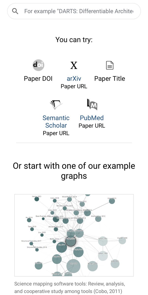 اكتشف أحدث الأوراق البحثية (العلمية) المتعلقة بمجال تخصصك على شكل رسم بياني مرئي .. من خلال محرك بحث متخصص.

#البحث_العلمي 
#معلومات 
#الدراسات_العليا 
connectedpapers.com