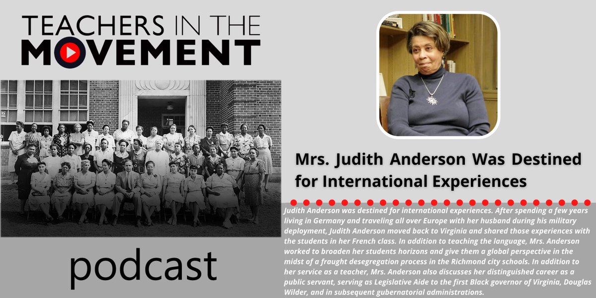teachersinthemo's tweet photo. 🚨NEW🚨Teachers in the Movement Podcast episode is live! Mrs. Judith Anderson shared her experiences of living in Germany &amp; traveling Europe with the students in her French class. Full episode➡️ https://t.co/04dg291jI3.

#TIMPodcast is available on all major streaming platforms! https://t.co/2laveiMomM