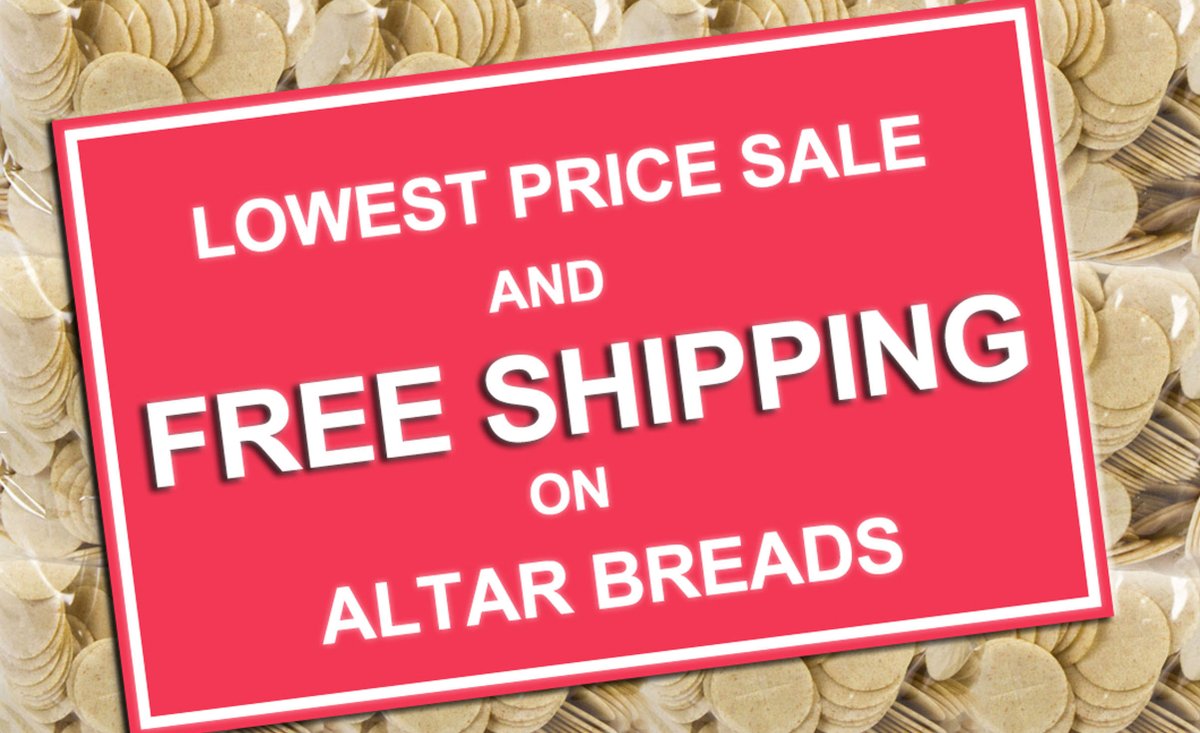 DiCarloRSC's tweet photo. Bad News - World #BreadPrices Have Gone Up.
#GoodNews - #DiCarlo #PricesAreGoingDown!
#AltarBread https://t.co/RcoZE4vx3i https://t.co/53vr3S1aZE