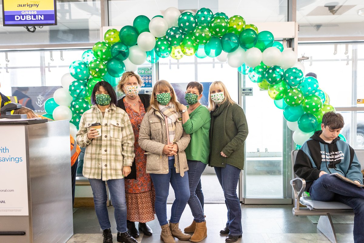 VisitGuernsey's tweet photo. A very warm welcome to our first visitors from Dublin, on Aurigny's new permanent route today. 🇮🇪🇬🇬

We hope you enjoy our Islands as much as we will enjoy visiting your Emerald Isle!

Book the new route at https://t.co/3gROvOM3jS
📷: @LangloisPhoto / Aurigny
#ThatIslandFeeling☀️ https://t.co/A2za3FlO3D
