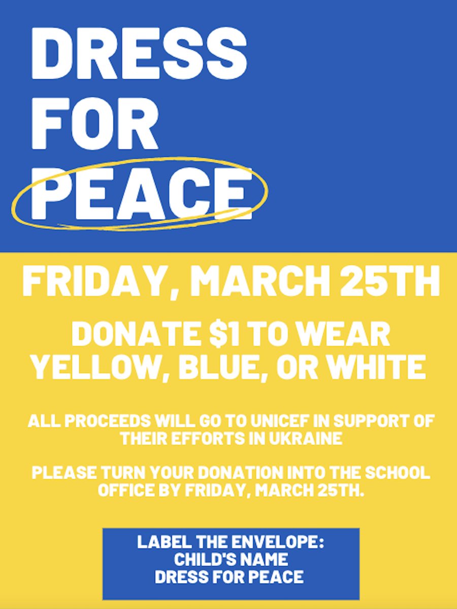 stfinnbarrsf's tweet photo. Our 8th-grade class has organized two opportunities to support the humanitarian needs in Ukraine. Please see below for details and click the link to order your ribbons. Thank you for your support! 🇺🇦

https://t.co/YfBq3fEf7R

#SFBShamrocks #catholicedsf #servicelearning https://t.co/dMLcii0eUo