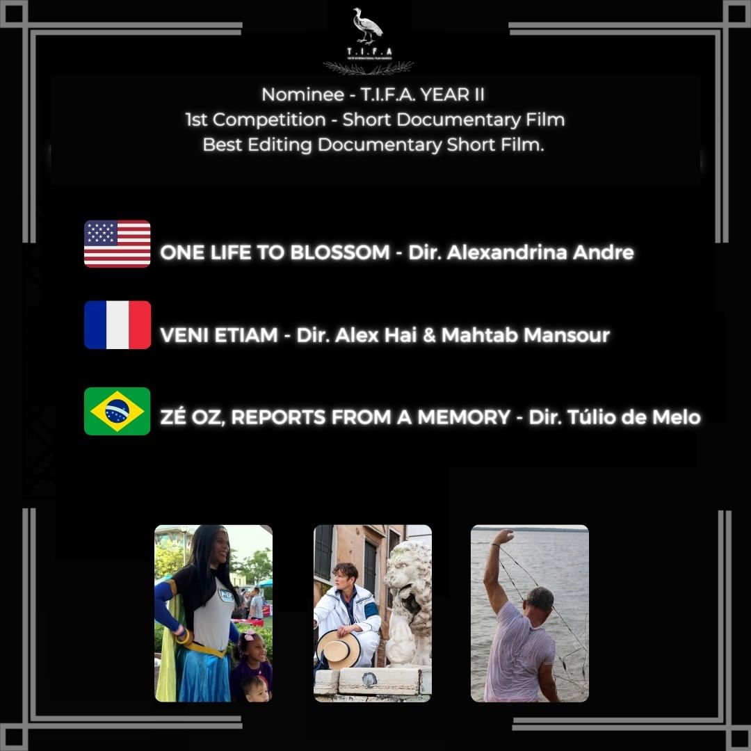 blossom_trans's tweet photo. We're so excited to announce our film got nominated for best documentary short, best editing, and best director at the Brazilian @tietefilmawards ! We're also the only American film in each category and we're so honored and excited for this opportunity.
🇧🇷  #WednesdayMotivation https://t.co/VTYMuYUyFm
