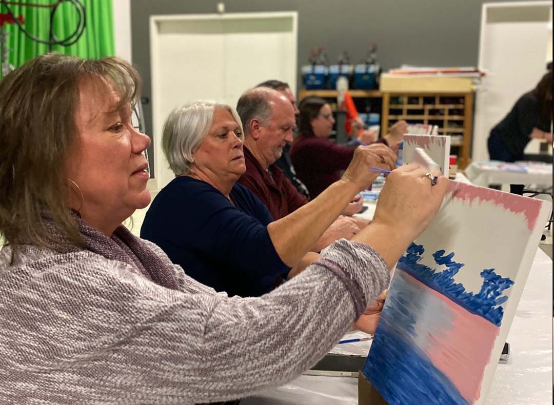 AgencyConfesses's tweet photo. Last night at Renegade, we had our very first Paint-Night in our spacious sound studio! 
heck out which Renegade's "Lotus Flower" painting is your favorite in the slideshow below!

#Renegade #EmployeeLove #Community #Creativity https://t.co/jku5YcFZn8