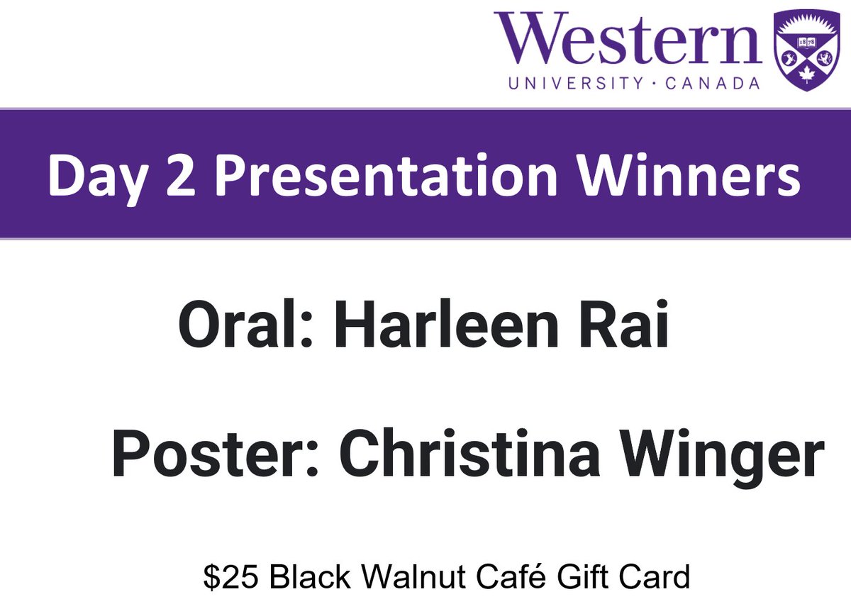 Congratulations to the winners of best oral and poster presentations for #WRF2022! <a href="/Lux_Li_/">Lux Li</a>, Yiyuan Zhang, <a href="/harleenkrai/">Harleen Rai</a>, and Christina Winger! 👏👏