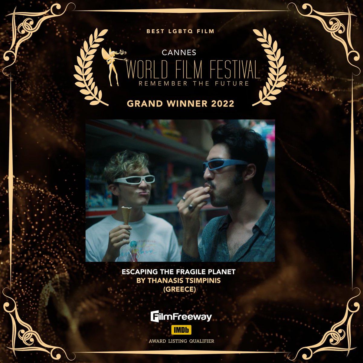 TsimpinisT's tweet photo. "Best LGBTQ film" Grand winner! 🧚‍♀️🏆 https://t.co/l4IcOuJMSk
