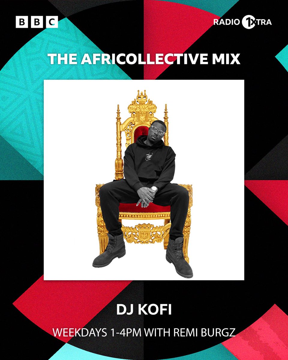 therealdjkofi's tweet photo. @bbc1xtra got me “In The Mix” 
tomorrow on @remiburgz show. 
THE AFRICOLLECTIVE MIX 
I will be taking you on a 30 min journey from #amapiano to #afrohouse The Kofi Way. #djkofi #therealdjkofi #turntableentertainment #bbc1xtra #djlifestile #realdjing https://t.co/HPMlSWc2WK