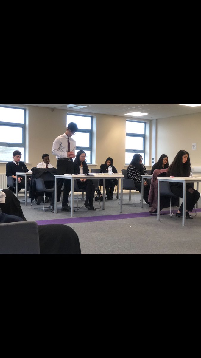 UCGSchool's tweet photo. A fantastic #MockBar competition between @UCGSchool & @Wexham_School students today. Superb performances and demonstrations of oracy and legal expertise on display. Huge thanks to Mr Perrin @UcgsHistory for organising
#Curiosity #Growth https://t.co/JdwxBlQ7j6